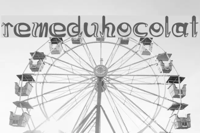 Creme du Chocolat Font examples