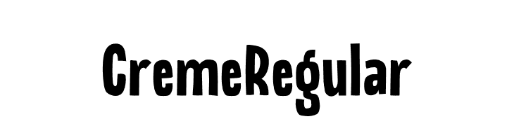 CremeRegular  नि: शुल्क फ़ॉन्ट्स डाउनलोड