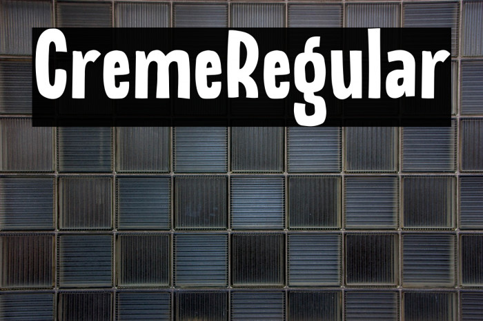 CremeRegular Example 2