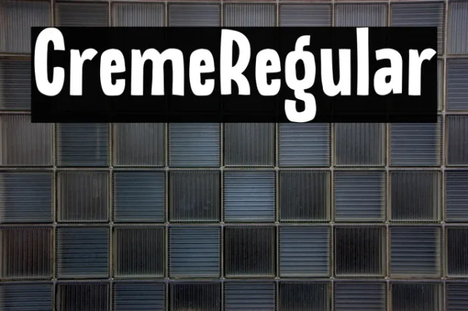 CremeRegular Example 2
