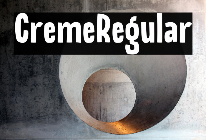 CremeRegular Example 3