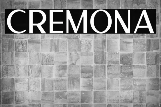 Cremona Font examples