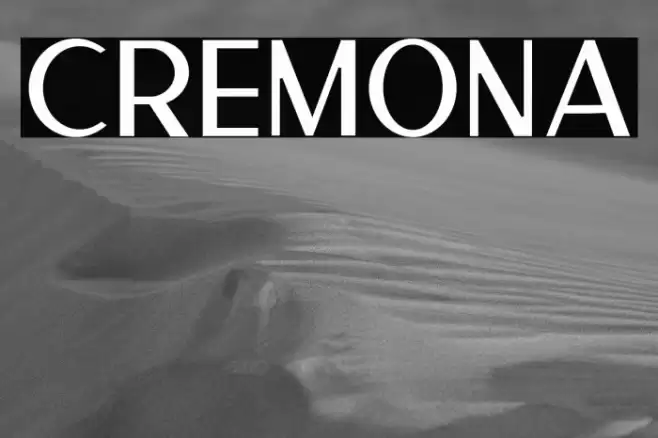 Cremona Font examples