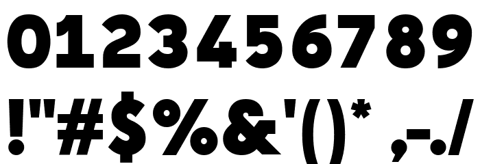 Creo ExtraBold Font OTHER CHARS