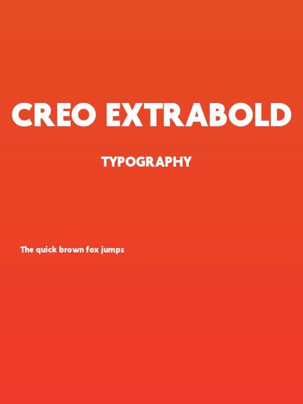 Creo ExtraBold Poster