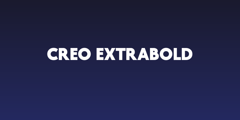 Creo ExtraBold Social Header