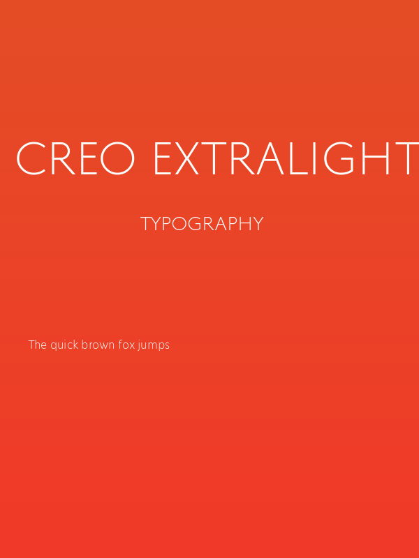 Creo ExtraLight Poster