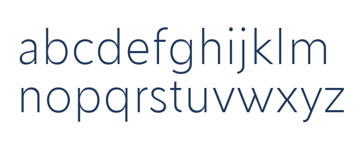 Creo ExtraLight Lowercase