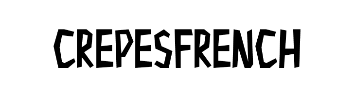 Crepes French  フリーフォントのダウンロード