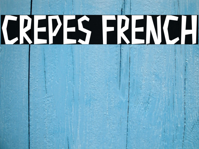 Crepes French Font examples