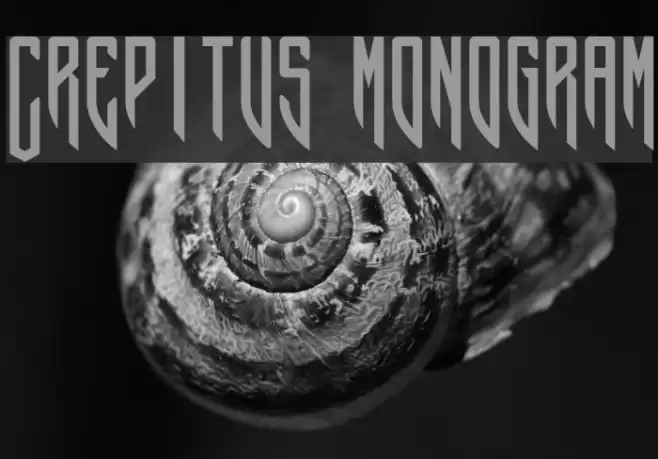 Crepitus monogram Fonte examples