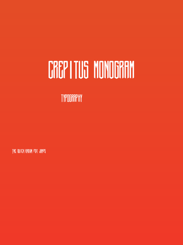 Crepitus monogram Poster