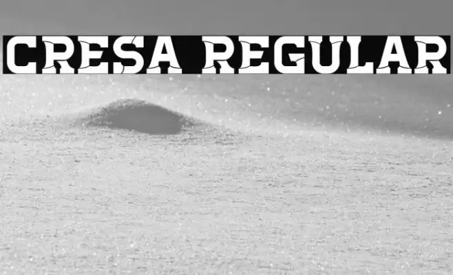 Cresa Regular Font examples