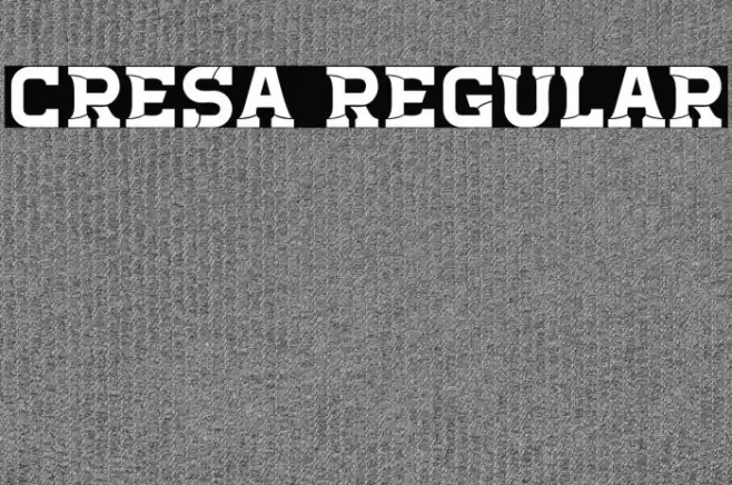 Cresa Regular Font examples