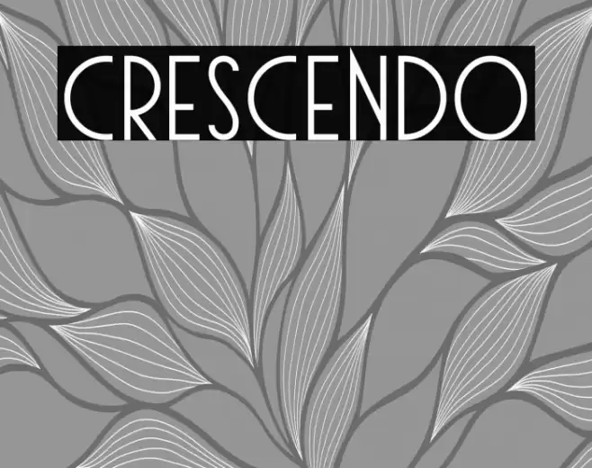 Crescendo Font examples