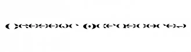 Cresent Obfuscated  Frei Schriftart Herunterladen
