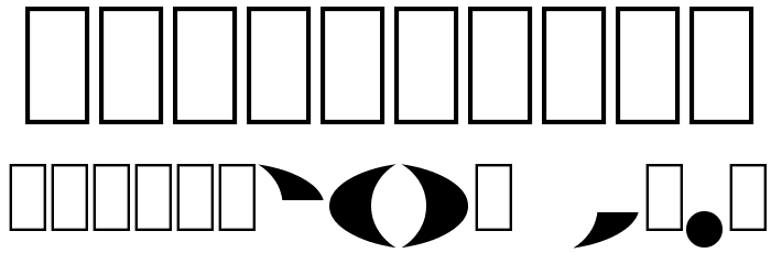 Cresent Obfuscated Font OTHER CHARS