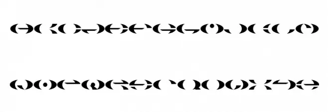 Cresent Obfuscated Шрифта ВЕРХНИЙ