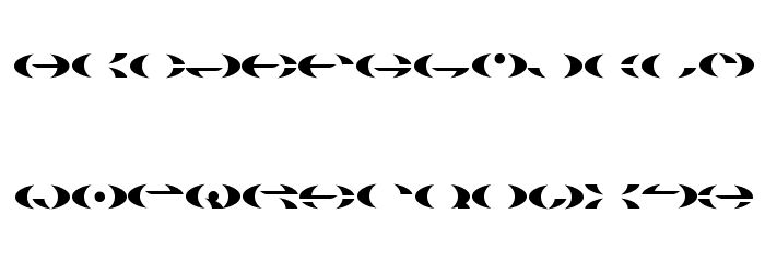 Cresent Obfuscated Font LOWERCASE