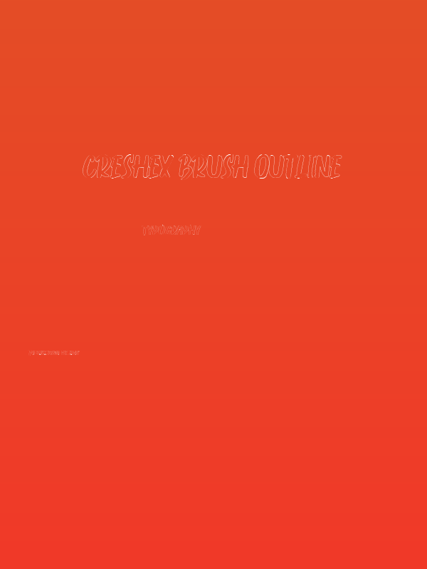 Creshex Brush Outline Poster