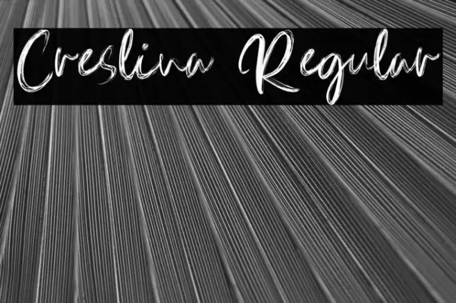 Creslina Regular Font examples