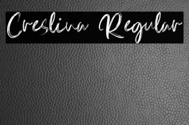 Creslina Regular Font examples