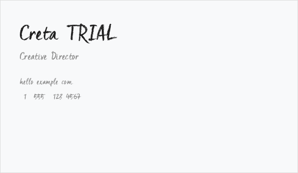 Creta_TRIAL Business Card