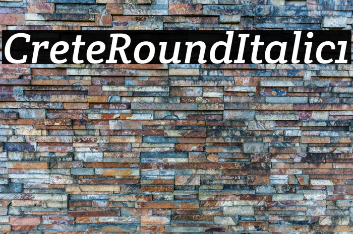 Crete Round Italic1 Example 3