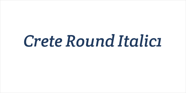 Crete Round Italic1 Logo