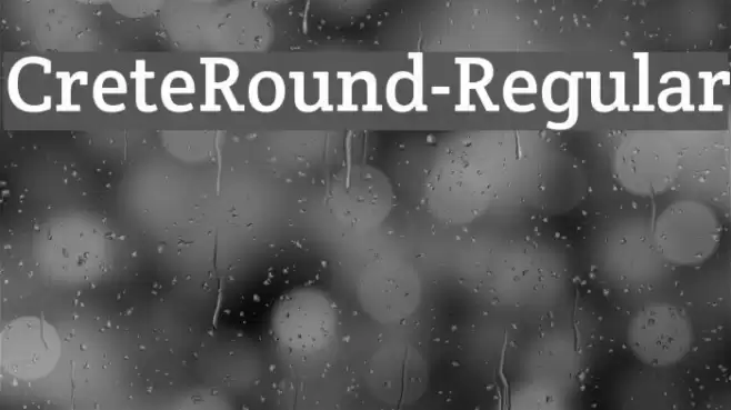 CreteRound-Regular Font examples