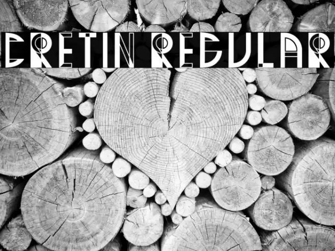 Cretin Regular Font examples