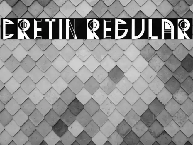 Cretin Regular Font examples