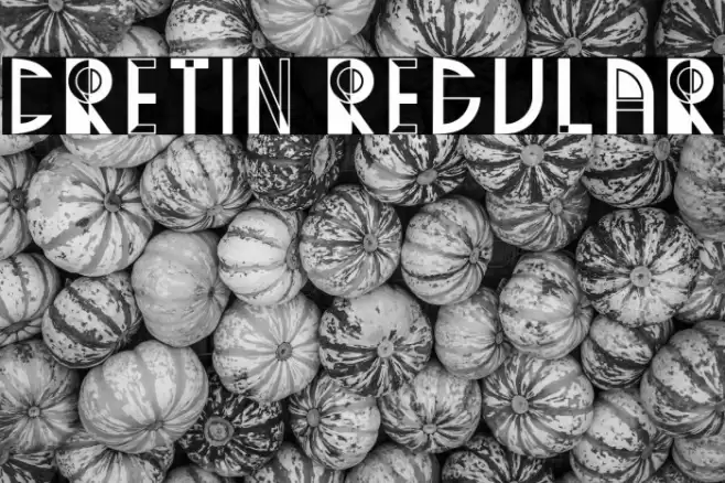 Cretin Regular Font examples