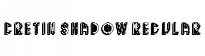 Cretin Shadow Regular  フリーフォントのダウンロード
