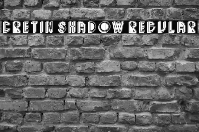 Cretin Shadow Regular Font examples
