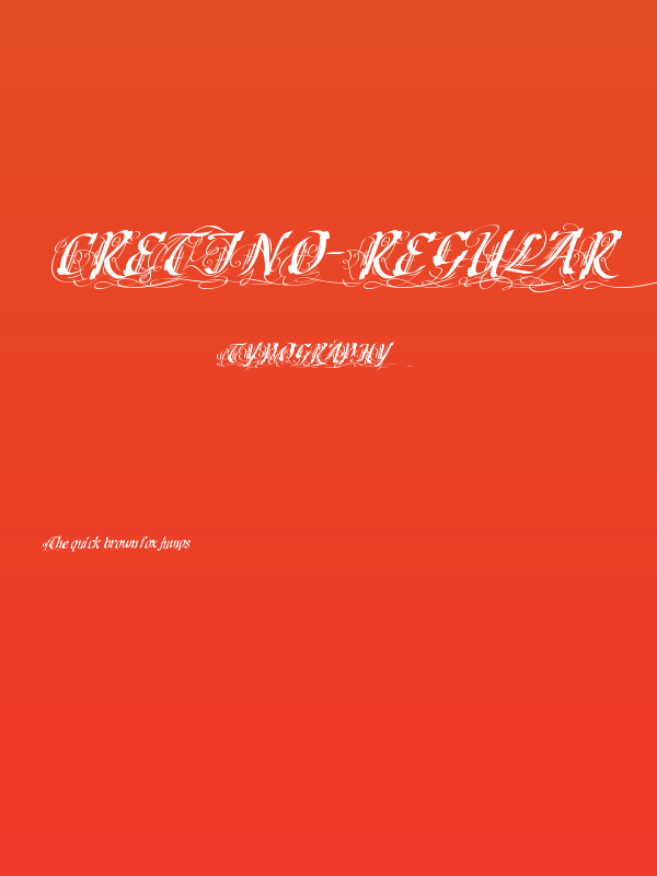 Cretino-Regular Poster