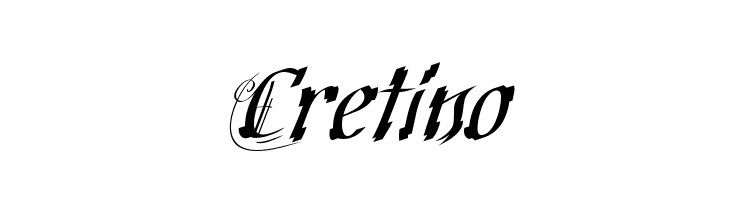 Cretino  フリーフォントのダウンロード