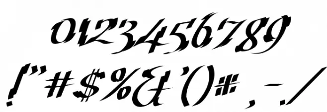 Cretino Font OTHER CHARS