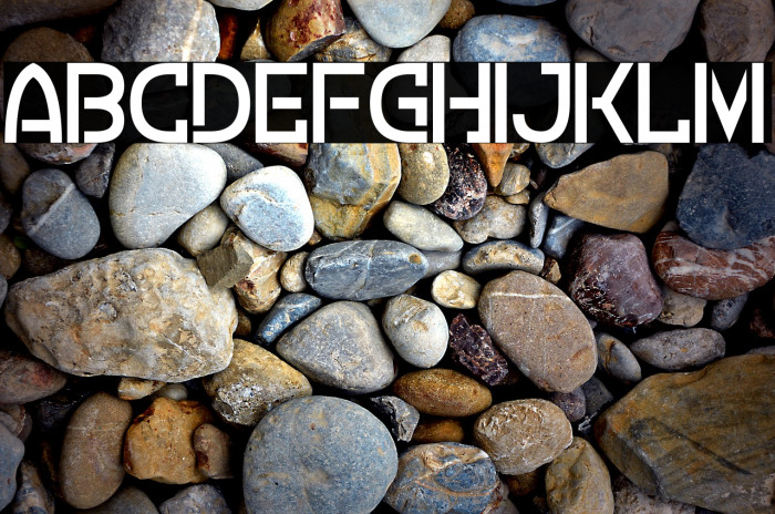 Crevice Stencil Font examples