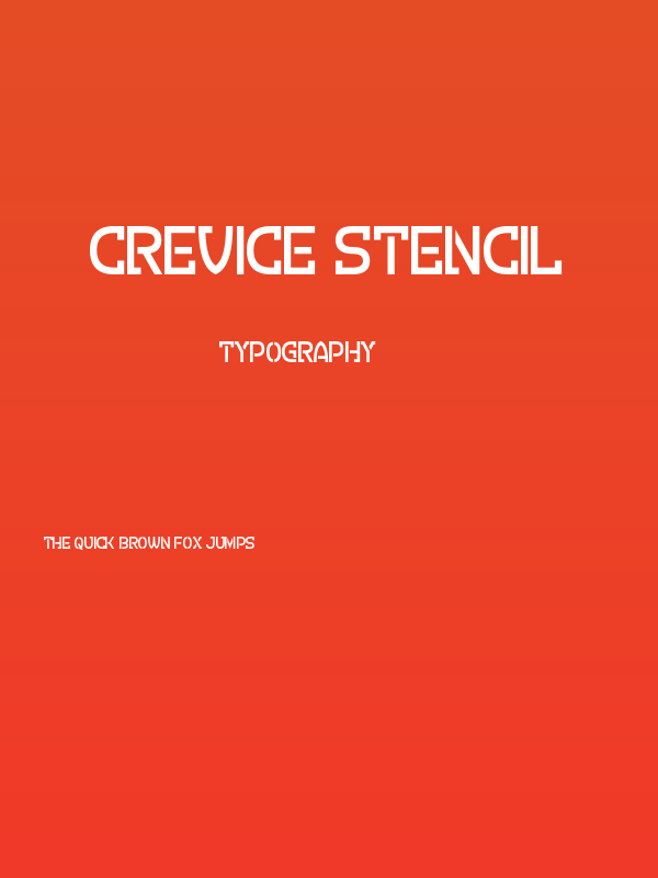 Crevice Stencil Poster