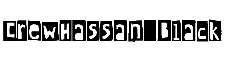 CrewHassan Black  font caratteri gratis