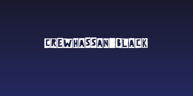 CrewHassan Black Social Header