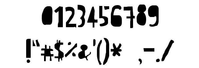 CrewHassan Positive Condesed Font OTHER CHARS