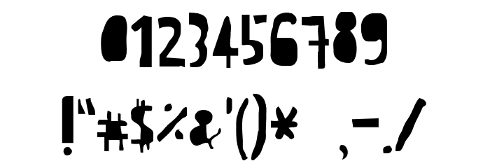 CrewHassan Positive Condesed Font OTHER CHARS