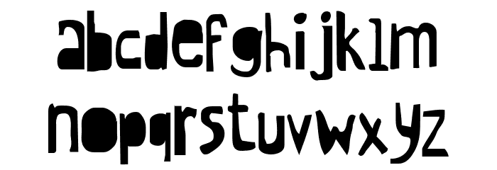CrewHassan Positive Condesed Font LOWERCASE