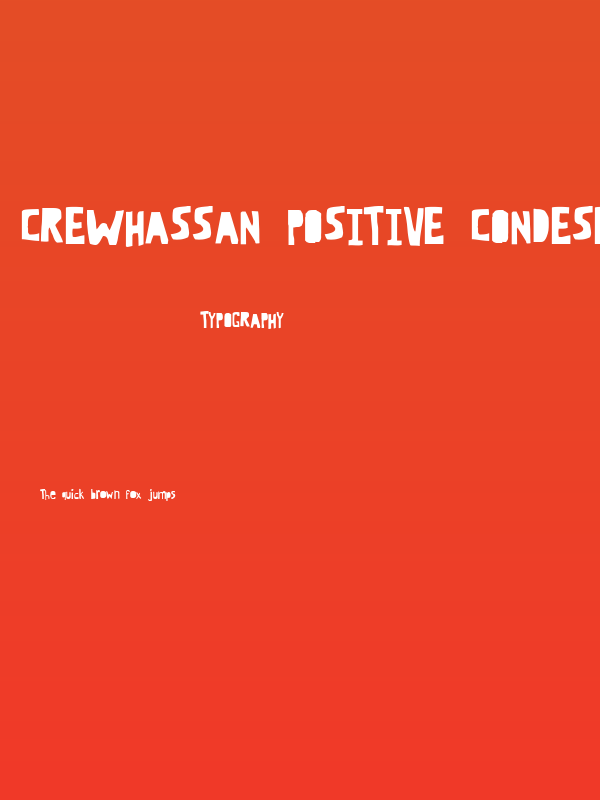 CrewHassan Positive Condesed Poster