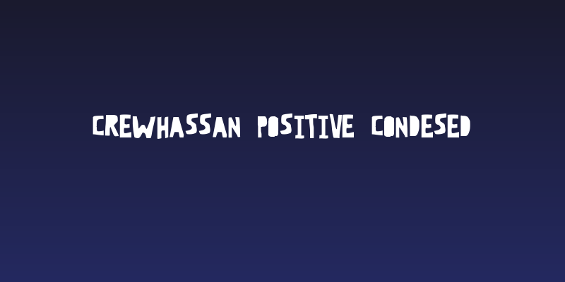 CrewHassan Positive Condesed Social Header