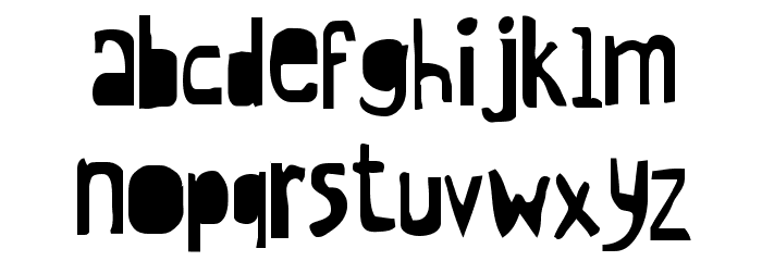 CrewHassan Positive Condesed Font LOWERCASE