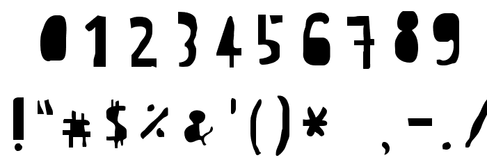 CrewHassan positive Font OTHER CHARS