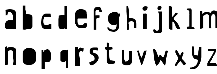 CrewHassan positive Font LOWERCASE